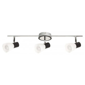 Spot bara Ati 3xE14 metal/sticla negru/alb Rabalux RBL5978