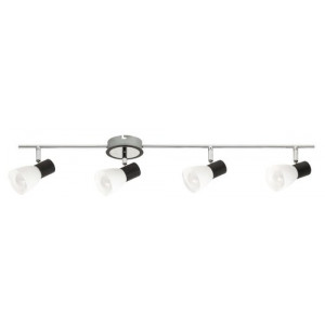 Spot bara Ati 4xE14 metal/sticla negru/alb Rabalux