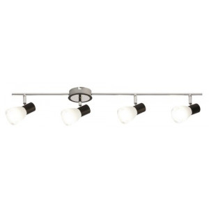 Spot bara Ati 4xE14 metal/sticla negru/alb Rabalux
