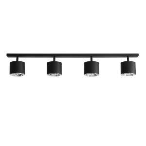Spot bara Bot 4xGU10 metal negru Aldex
