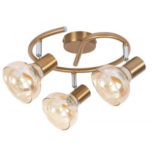 Spot bara Holly 3xE14 metal/sticla auriu/amber Rabalux RBL5549