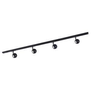 Spot bara Marvi TR Blake 4xGU10 metal negru Italux
