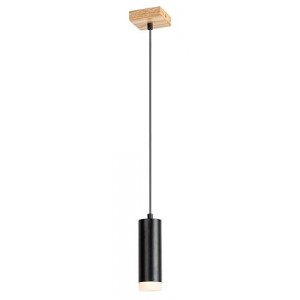Spot bara Toras 1xGU10 metal/lemn stejar/negru Rabalux