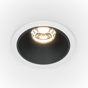 Spot incastrat Alfa LED metal alb/negru Maytoni DL043-01-10W4K-D-RD-WB