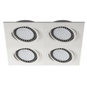 Spot incastrat Boxy Dl4 4xGU10/AR111 metal alb Zuma Line