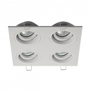 Spot incastrat Chuck Dl4 4xGU10 metal alb Zuma Line