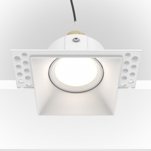 Spot incastrat Dot 1xGU10 metal alb Maytoni DL042-01-SQ-W