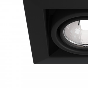 Spot incastrat Metal Modern 1xGU10 metal negru Maytoni