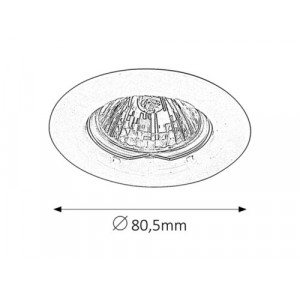 Spot incastrat Spot relight 1xGU5.3 metal bronz Rabalux