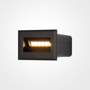Spot scara incastrat Bosca LED metal negru Maytoni O045SL-L3B3K