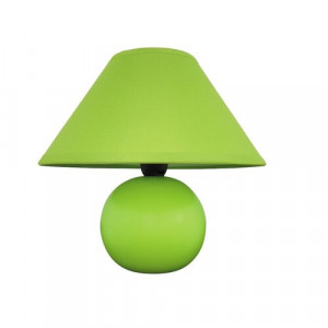 Veioza Ariel 1xE14 ceramica/textil verde Rabalux