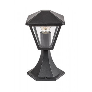 Veioza gradina Paravento 1xE27 metal/sticla negru Rabalux