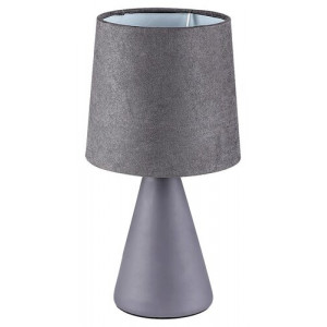 Veioza Nalani 1xE14 ceramica/textil gri Rabalux