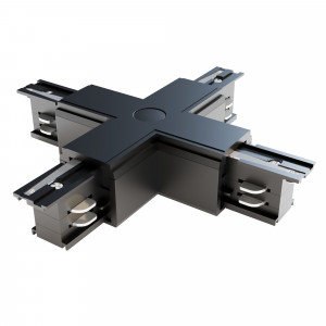 Accesoriu sina 3C Conector cruce acril negru TRA005CX-31B