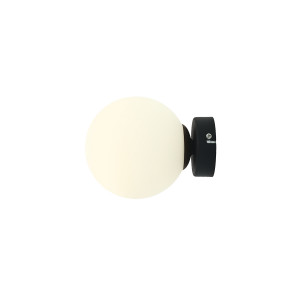 Aplica Ball 1xE14 metal/sticla negru Aldex
