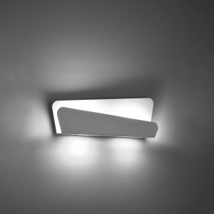 Aplica Bascia 2xG9 metal alb rectangular - Img 3