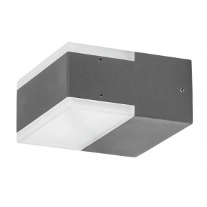Aplica exterior Bona LED 9W metal/acril antracit/alb Rabalux