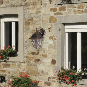Aplica exterior Haga 1xE27 metal/sticla auriu antichizat Rabalux