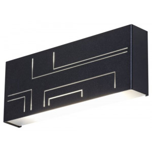 Aplica exterior Maribor LED 12W metal/acril negru/alb Rabalux