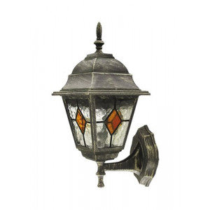 Aplica exterior Monaco 1xE27 metal/sticla auriu antichizat/multicolor Rabalux