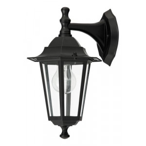 Aplica exterior Velence 1xE27 metal/sticla negru Rabalux