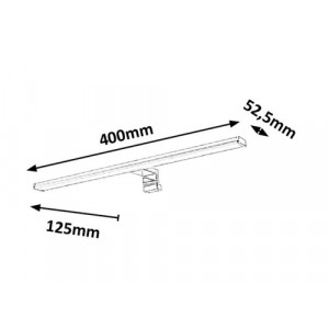 Aplica Levon LED 8W metal/ratan crom/alb Rabalux