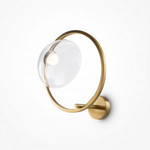 Aplica Lunare LED metal/sticla bronz/transparent Maytoni MOD327WL-L5BS3K1