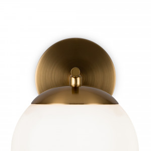 Aplica Marble 1xE27 metal/sticla bronz/alb Maytoni