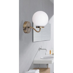 Aplica Togo 1xE14 metal/acril alb Rabalux