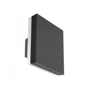 Aplica Viano LED 12W 860 lumeni patrata metal negru sablat Italux