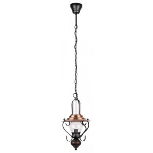 Candelabru Enna 1xE14 metal/lemn/sticla negru Rabalux RBL7869