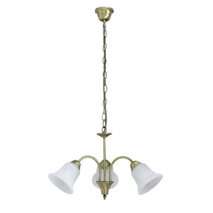 Candelabru Francesca 3xE14 metal/sticla bronz/alb Rabalux