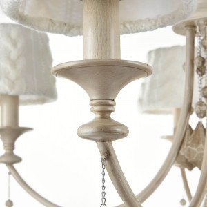 Candelabru Lana metal/textil bej Maytoni