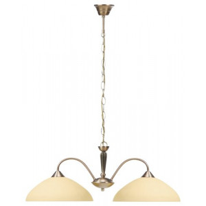 Candelabru Regina 2xE27 metal/sticla bronz/crem Rabalux