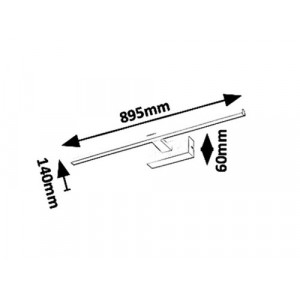 Iluminat tablou Albina LED 18W metal/acril alb Rabalux