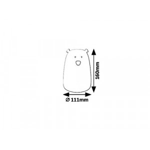 Lampa decorativa Baloo LED 0.4W silicon alb Rabalux