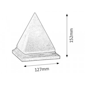 Lampa decorativa Vesuvius 1xE14 sare minerala/lemn portocaliu Rabalux