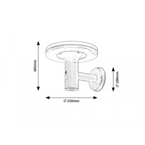 Lampa solara Alaska LED 10W metal/acril antracit/alb Rabalux