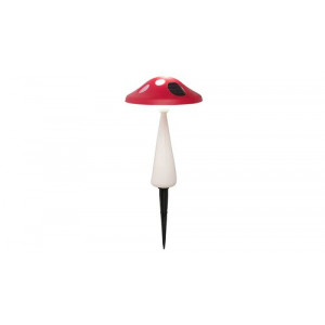 Lampa solara Funghetto LED 0.06W acril alb/rosu Rabalux