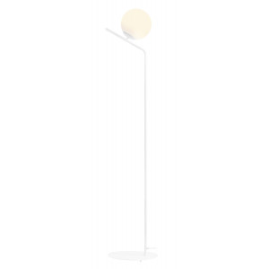 Lampadar Gallia 1xE27 metal/sticla alb Aldex