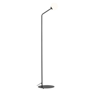 Lampadar Pure 1xE14 metal/sticla negru Aldex
