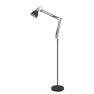 Lampadar Remiro 1xE27 metal negru Italux