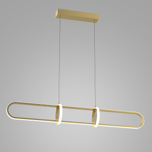Lustra Cerrila LED 31,2W 1300 lumeni metal/acril, metal auriu Italux
