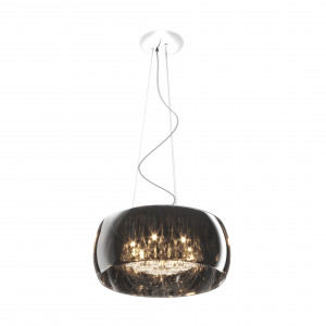 Lustra Crystal 6xG9 metal/sticla crom Zuma Line