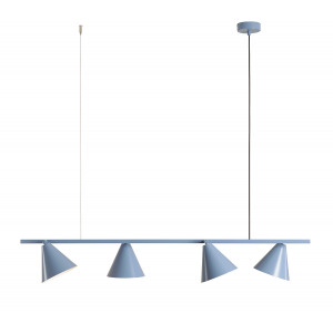 Lustra Form 4xE27 metal albastru Aldex