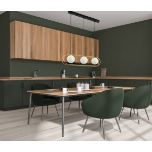 Lustra Grosetta 3xG9 metal/sticla auriu/negru Italux