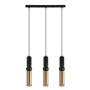 Lustra Isidora L 3xGU10 metal negru/bronz antichizat Italux