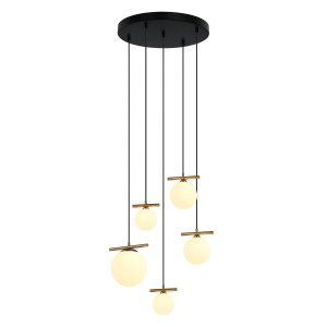 Lustra Merseta 3+2xE14+G9 metal bronz antichizat Italux