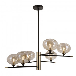 Lustra Mesta 6xG9 metal negru/bronz antichizat Italux
