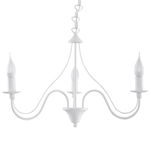 Lustra Minerwa 3xE14 metal alb